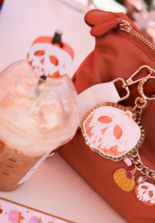 Poison pumpkin bag charm