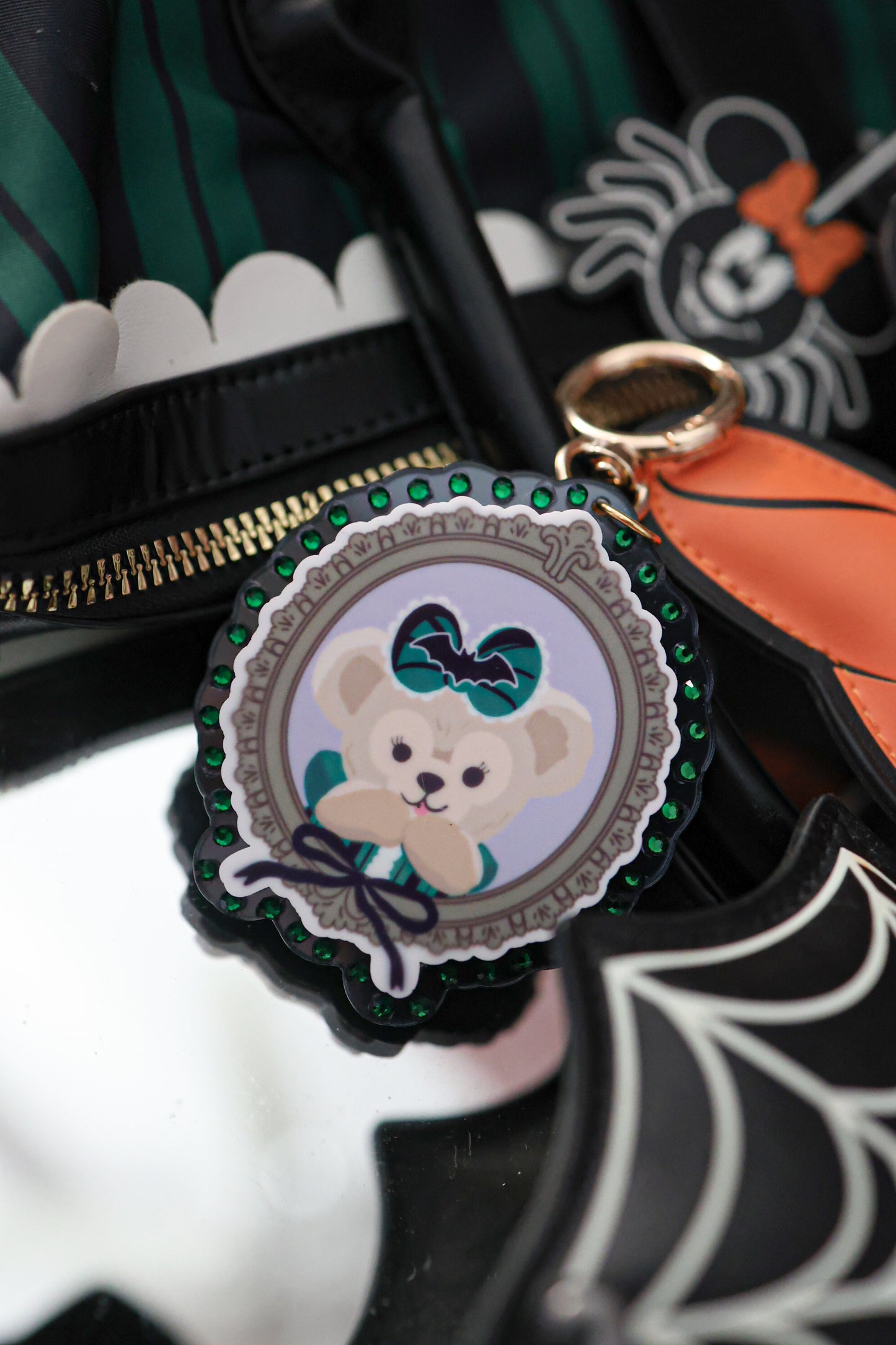 Haunted bear host bag charm