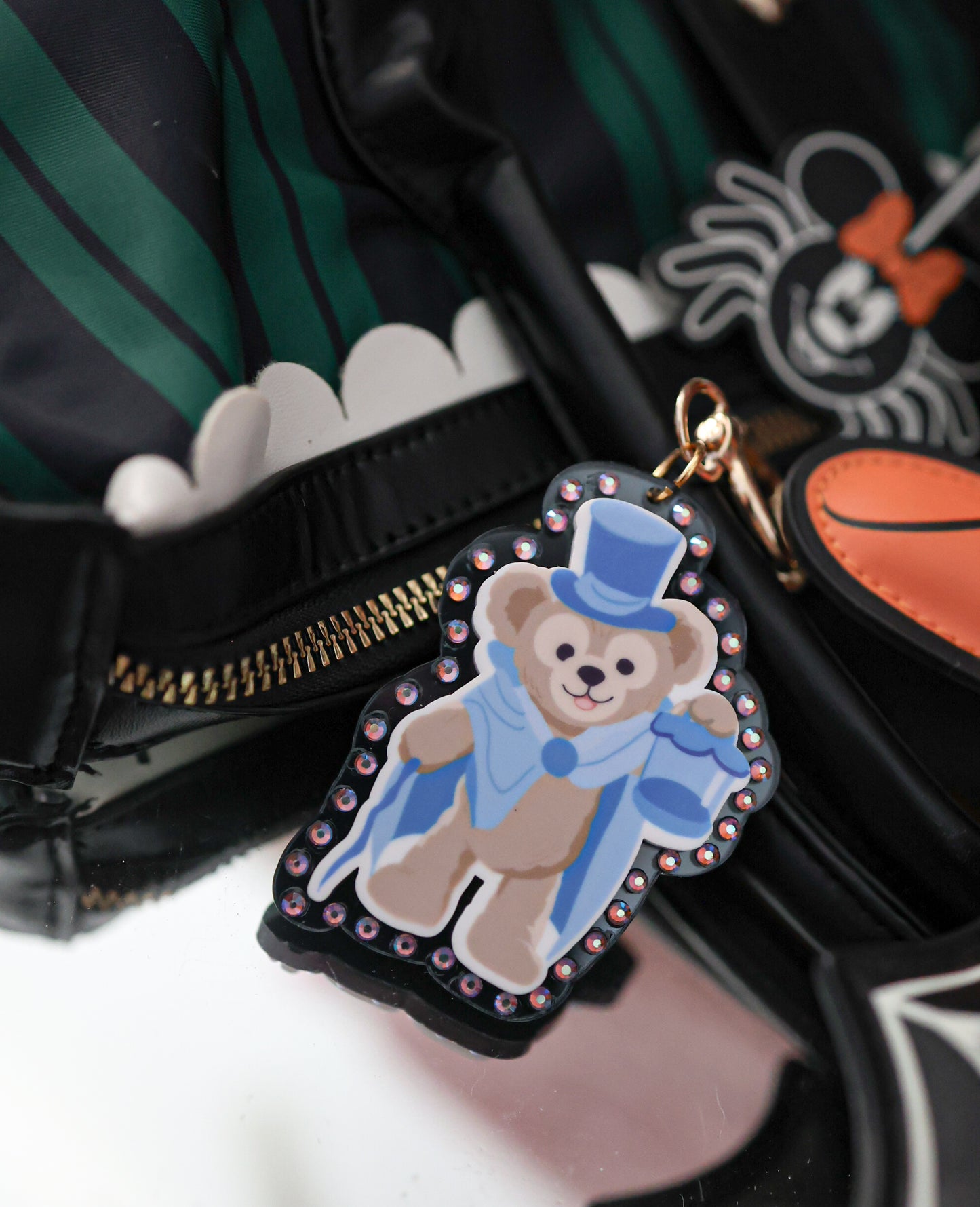 Haunted hat ghost bag charm