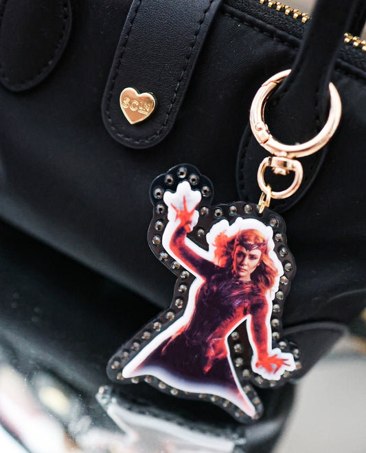 Red witch bag charm