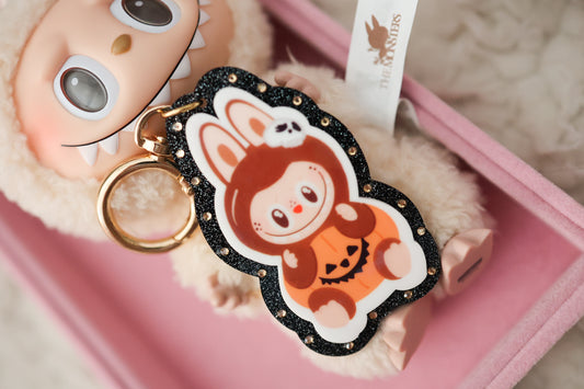 Pumpkin monster bag charm