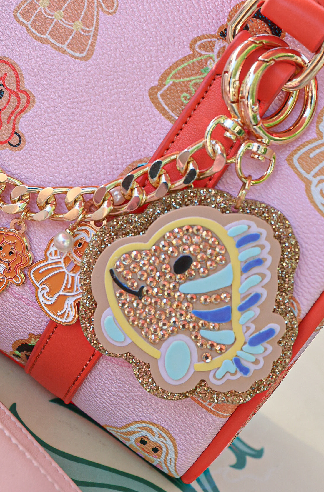 Fish bestie gingerbread bag charm