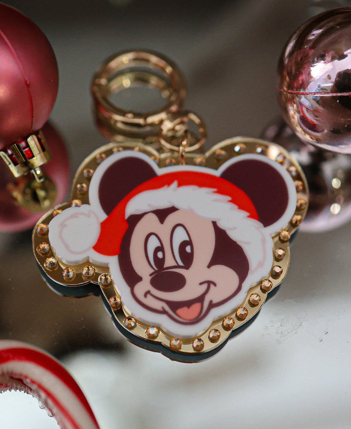 Cutie Santa mouse bag charm
