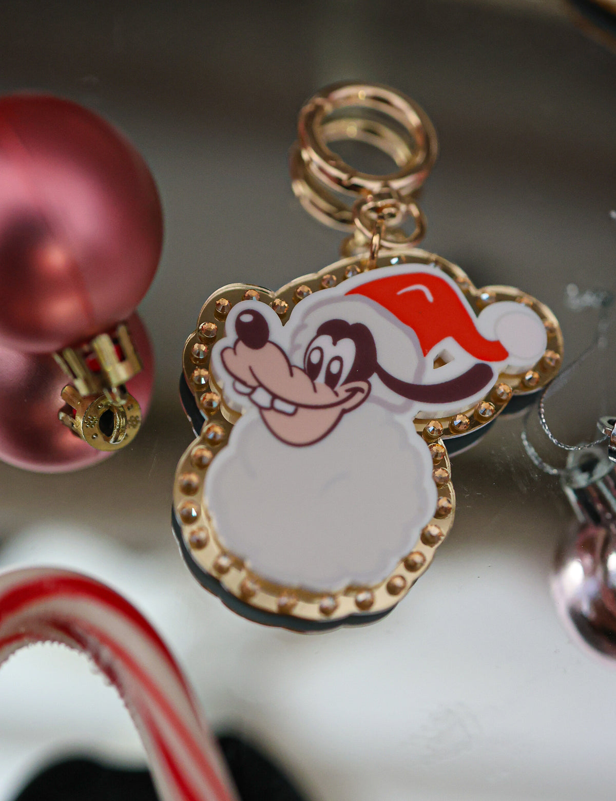 Silly Santa bag charm