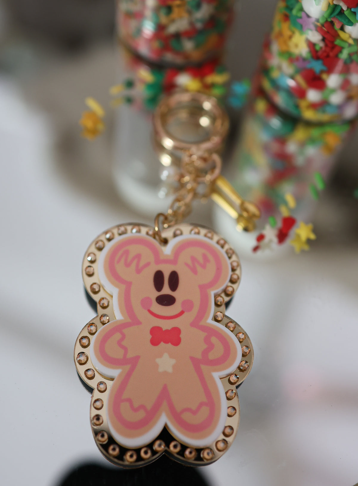 Mr starry gingerbread bag charm