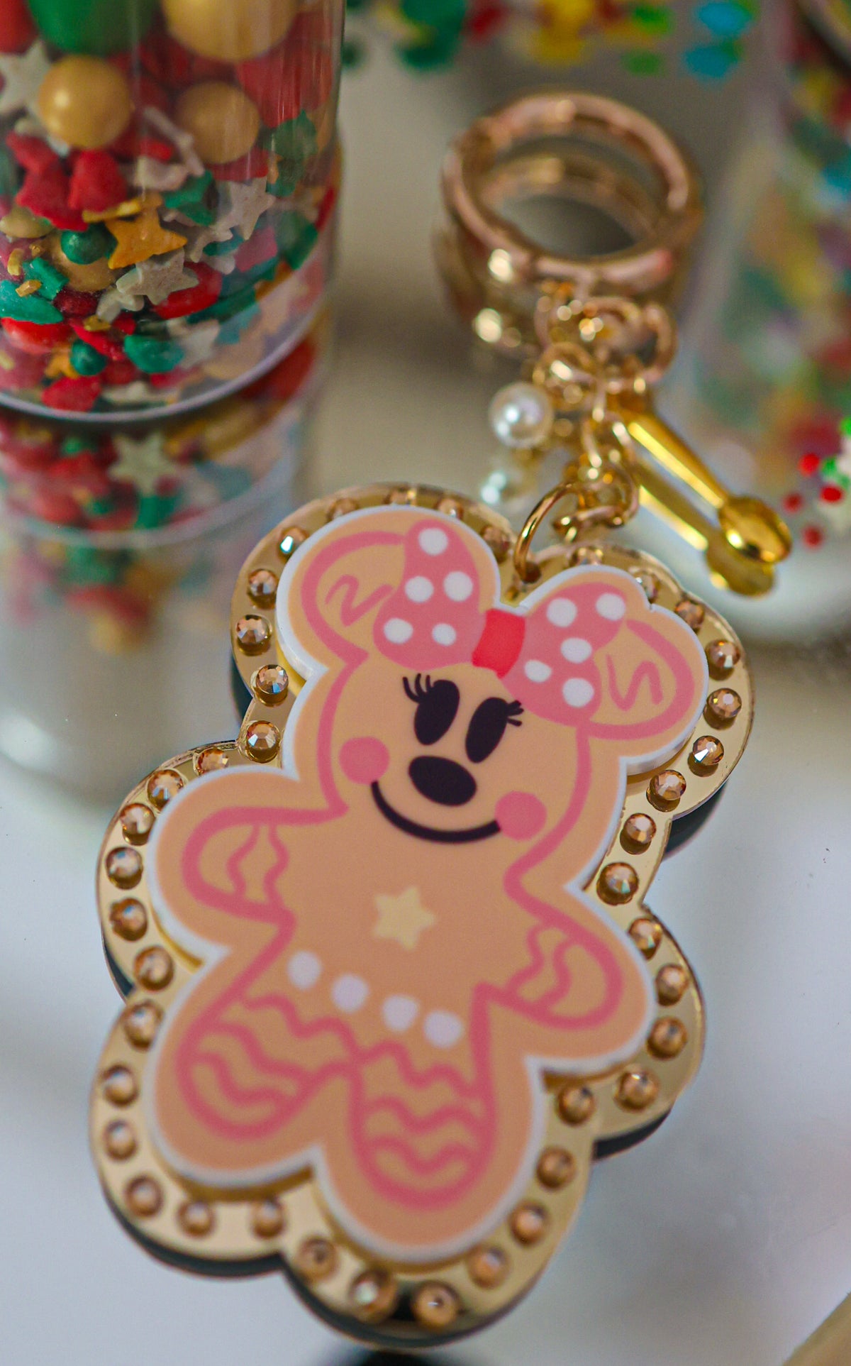 Miss starry gingerbread bag charm