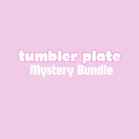 Mystery tumbler plate bundle