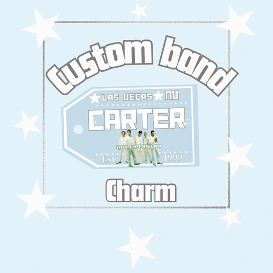 Custom band luggage charm