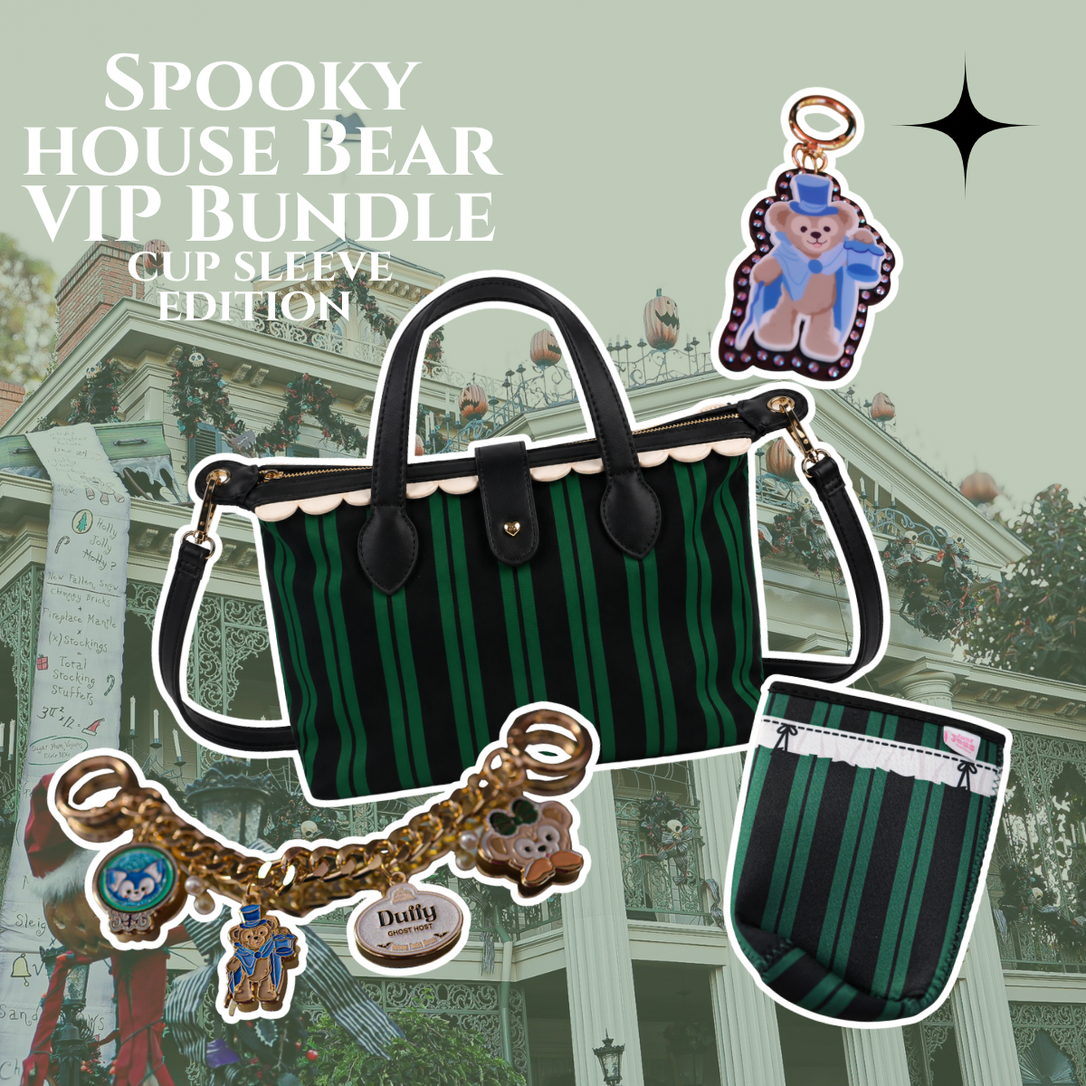 Spooky house bear vip bundle cup sleeve edition