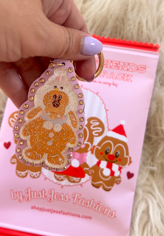 Mr silly gingerbread bag charm