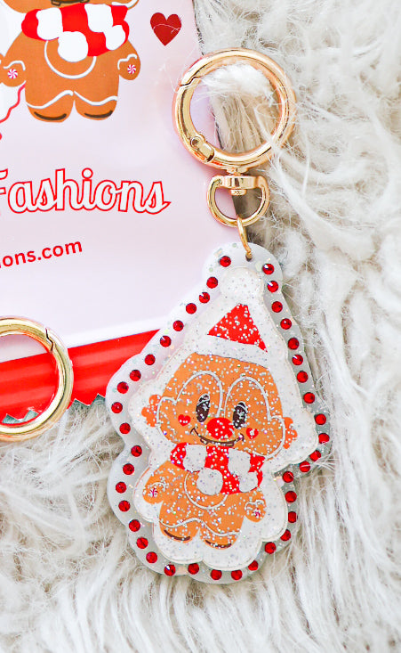 Mr chipmunk gingerbread bag charm