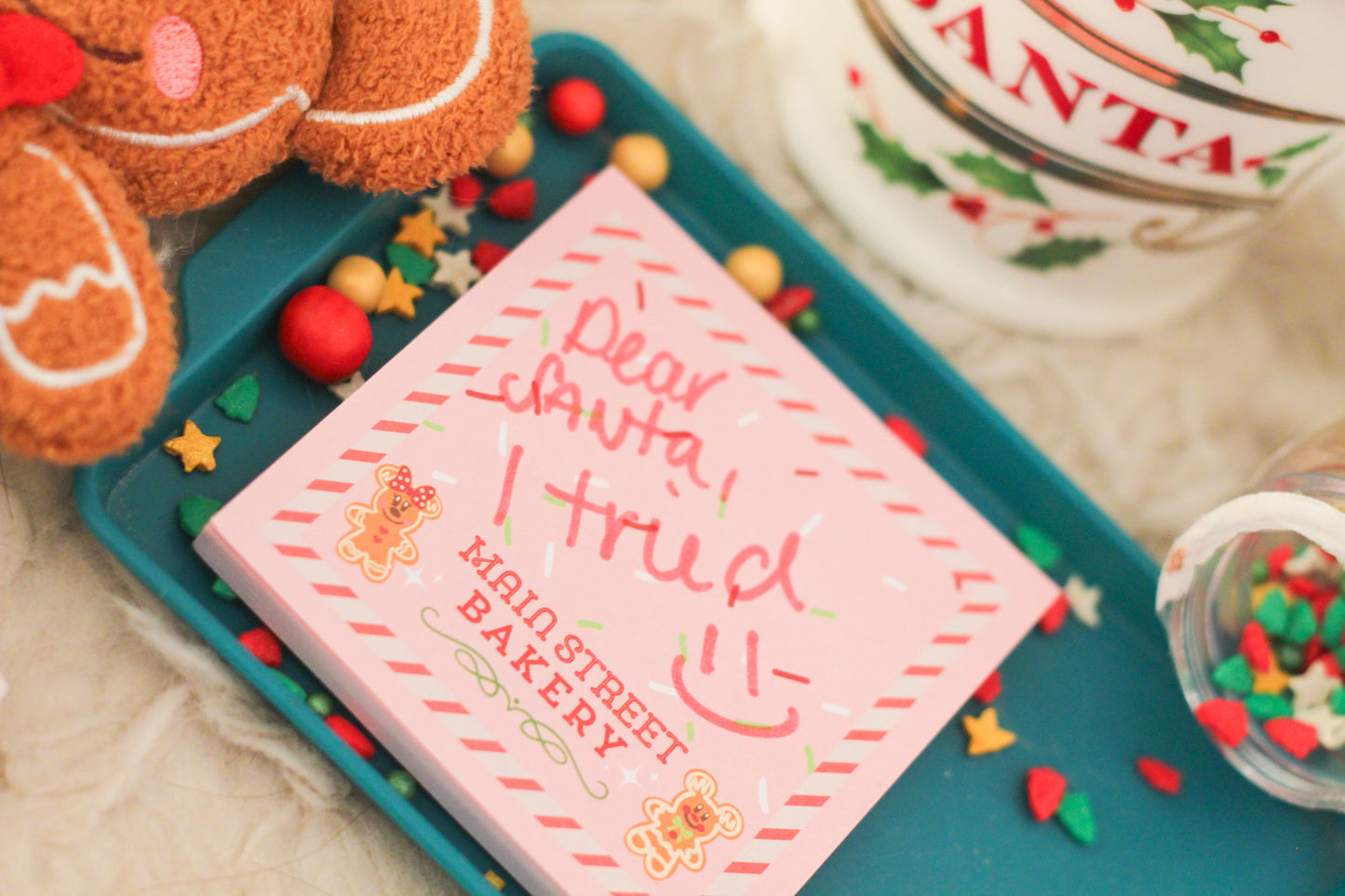 Holiday bake shop sticky note pad