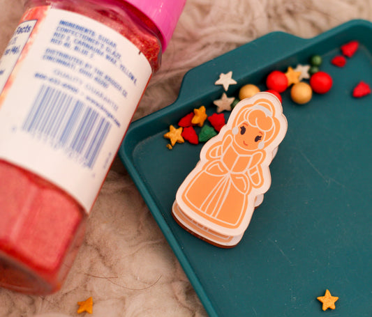 Blue Princess Gingerbread Planner Clip