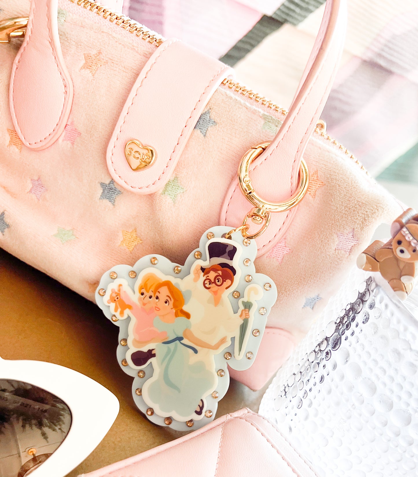Happy thoughts bag charm