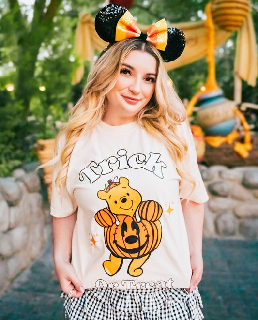 Trick or treat through the woods t shirt