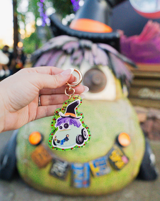 Witch car bag charm