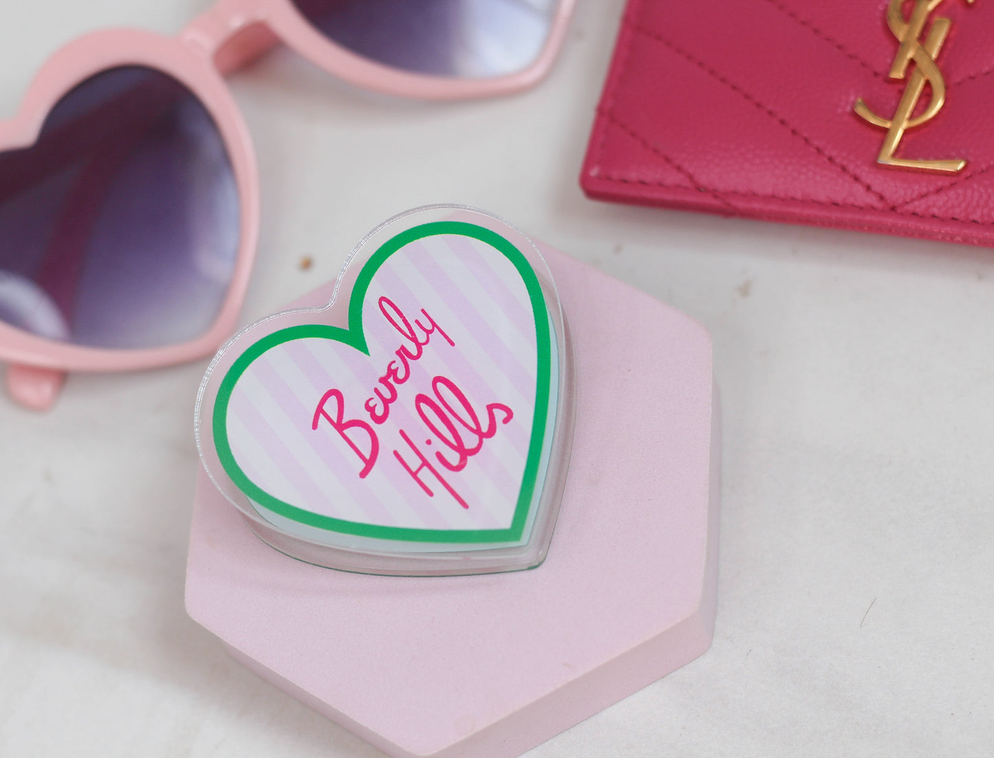 I Heart Bev Hills Acrylic Planner Clip