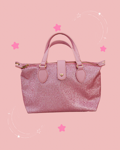 Pink Just Jess signature sparkle crossbody